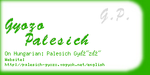 gyozo palesich business card